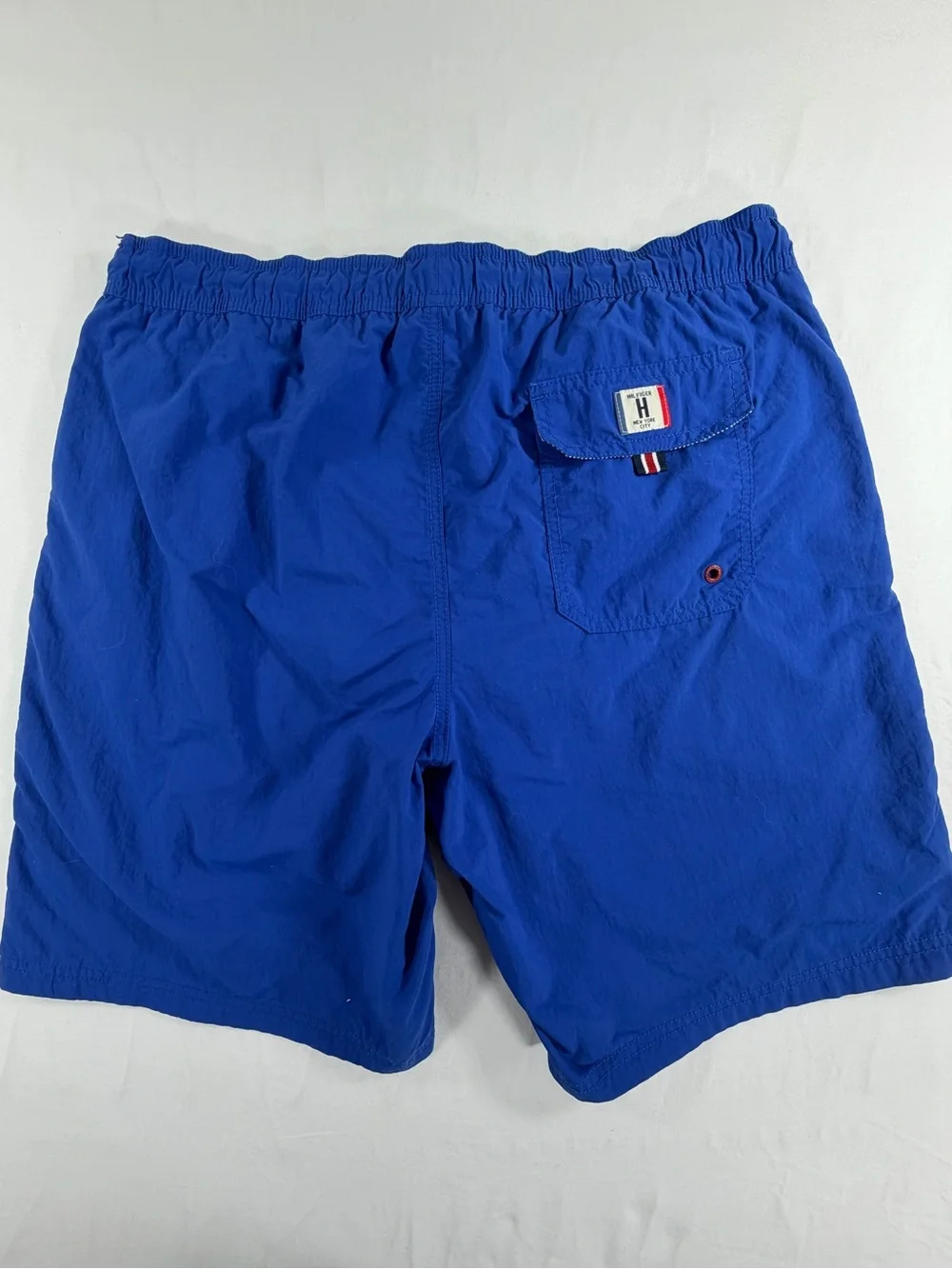 Tommy Hilfiger Swim Trunks Men’s Medium Blue Drawstring Lined‎ Shorts